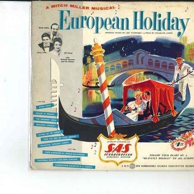 10inch Record MITCH MILLER - European Holiday TV22217 SCANDINAVIAN AI 1956 US Soundtracks & Musicals Used