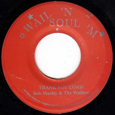 7inch Record BOB MARLEY  THE WAILERS  Thank You Lord NONE Wail N Soul M  Jamaica Reggae Ska  Dub Used