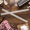 2pcs Acrylic Baking Ruler For Dough Thickness, Rolling Pin Guide Stick, Biscuit Leveling Tool, Measuring Ruler, Kitchen Baking