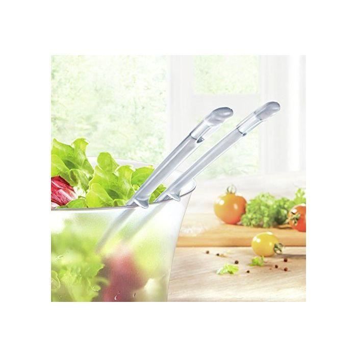 Leifheit 3196 Couverts À Salade Plastique Transparent 9,5 X 3 X 33,5 Cm
