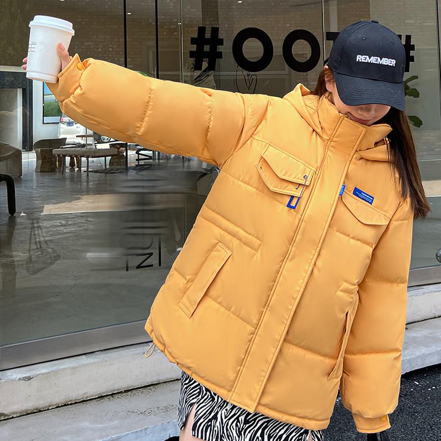 Women's Down Cotton Jacket Winter New Style Trendy Korean Fashion Short Sleeve Plus Size Coat