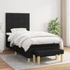 3137111 vidaXL Divan Bed and Mattress Black 80x200 Cm Fabric