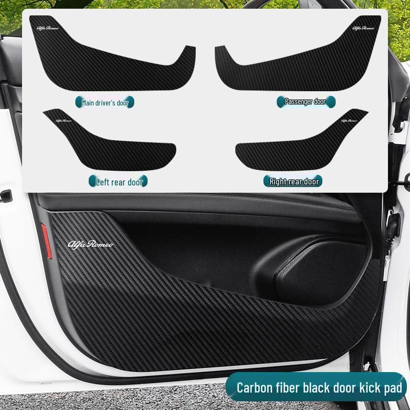 Alfa Romeo Stelvio/Giulia Door Kick Pad - Interior Protection Upgrade