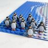 9Pcs Glacier Antarctica Penguins Building Blocks Moc Animals Diy Toys Compatible Mini Blocks Toys For Children Birthday Gift