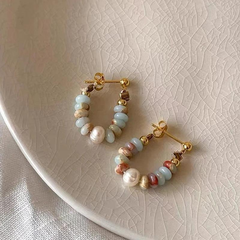 

Vacation Style Natural Stone Bead Pearl Pendant Bracelet For Women s Fashion Jewelry sets Unusual Bracelet Accessories For Party
