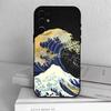 U-kiyo-e Ocean Waves art   Phone Case Black Silicone Soft For Samsung S25,S24,S21,S22,S23,S30,Ultra,S20,Plus,Fe,Lite