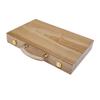 Deluxe Wooden Chess & Backgammon Set with Strategy Game Packaging