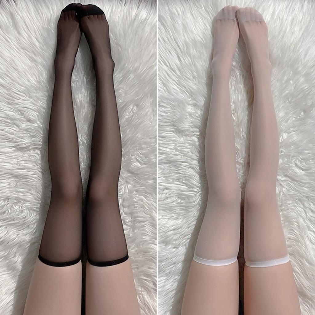 Black Stockings Women'S Sexy High Thigh Lace Mesh Socks Half White Pure Desire Stockings Children'S Black Knee Socks