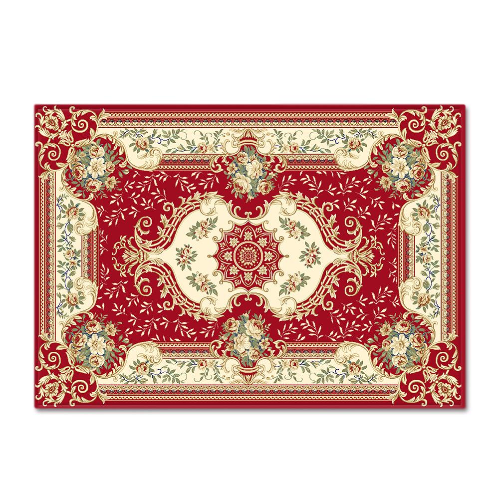 European Living Room Carpet Coffee Table Mat Entrance Door Door Mat Bedroom Foyer Floor Mat Bed Front Mat Non-Slip Mat Can Be Cut