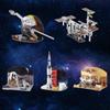 Paper 3D Spaceship Paper Puzzle DIY Miniature International Space Station Handmade   Kids/Children