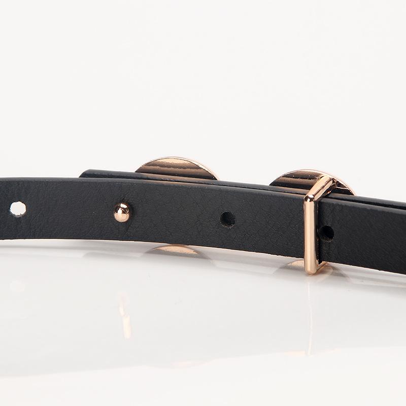 Women's Belt Alloy Buckle Versatile Dress Decoration Belt Niche Jeans Belt Pu Thin Belt