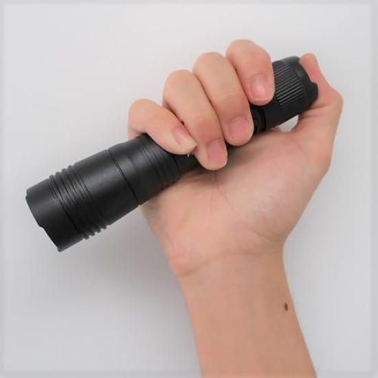 Esco Rechargeable Flashlight/LED (Black) EA758SG-91