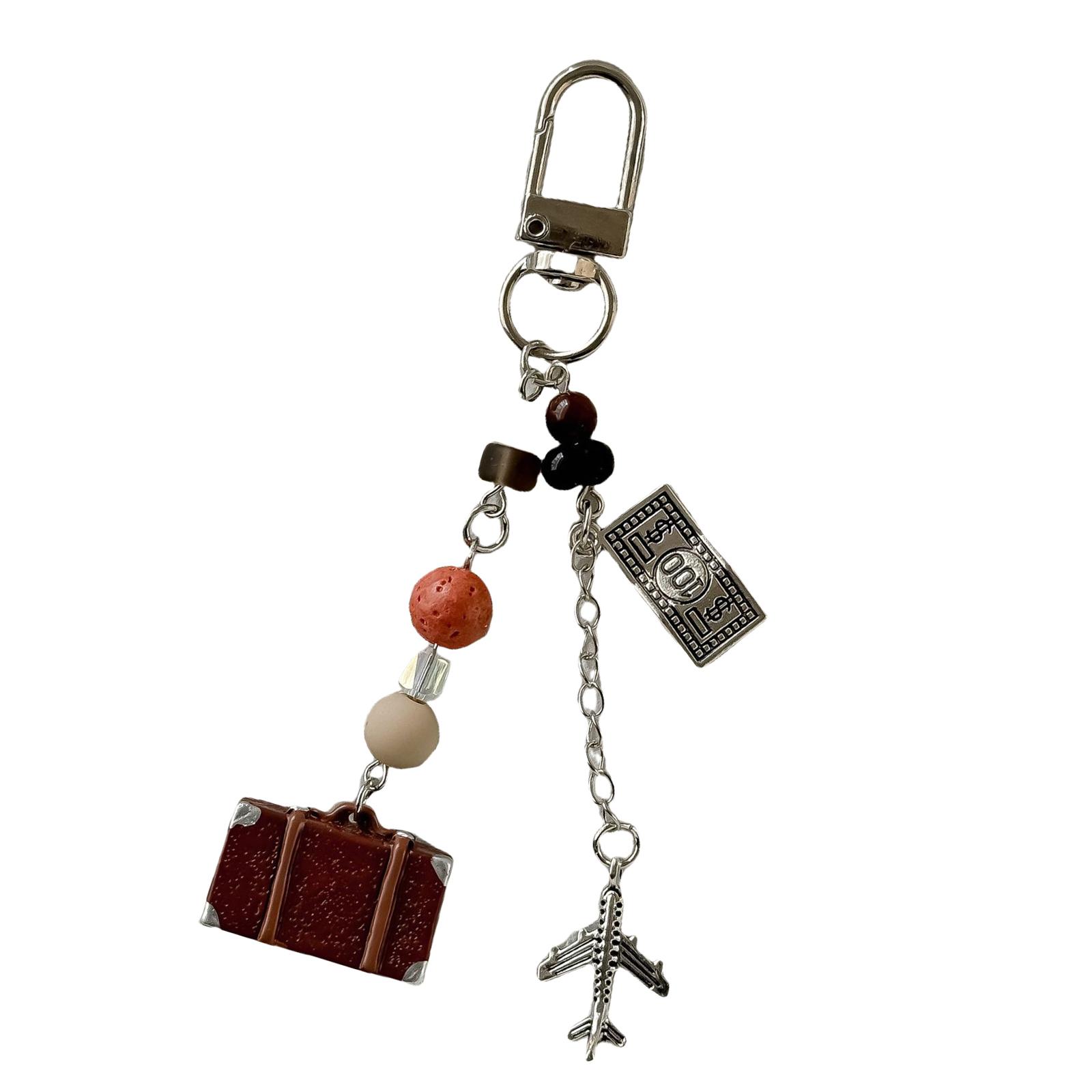 

Винтажный стиль подвеска-ремешок для телефона в виде самолета, регулируемая длина, чемодан, для персонализированного стиля и универсального использования B