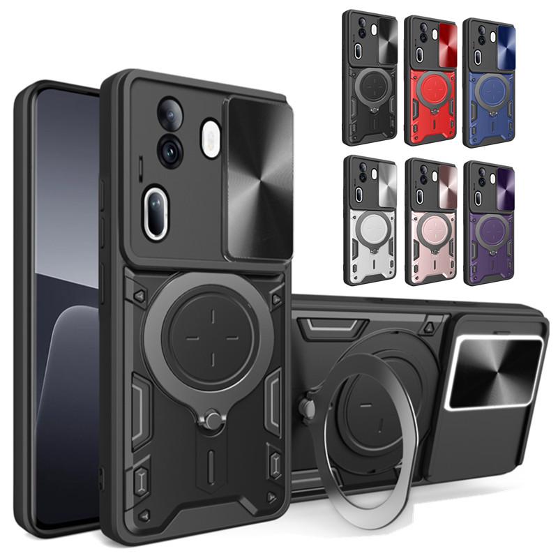 

Protective Cover For OPPO Reno 11 Pro 5G Reno11 F 11F Reno 10 Pro Case Stand Holder Lens Protection Shockproof Funda Coque Capa