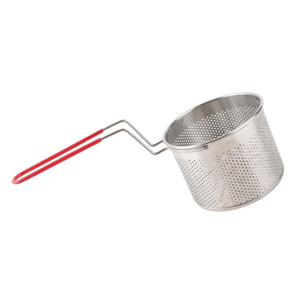 304 Stainless Steel French Fries Basket Multifunctional High Temperature Proof Round Deep Fry Basket Net Potato Cooking