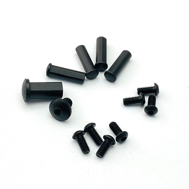 2 Colors Custom Full Set of Fold Knife Handle Stainless Steel Screws for Coldsteel 4" Ti-Lite 26SP Spindle Back Clip DIY Parts