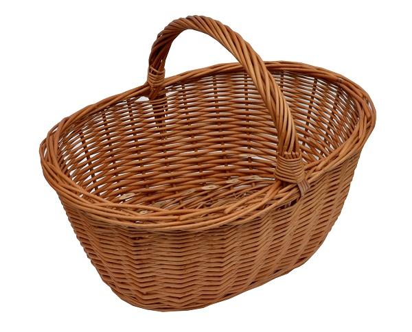 Wicker Shopping Basket/Mushrooms, Seed Basket 45