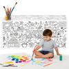 Creative Halloween Graffiti Tablecloth Handmade Cartoon Children's Drawing Tablecloth 183x76cm Waterproof Large Coloring Posters