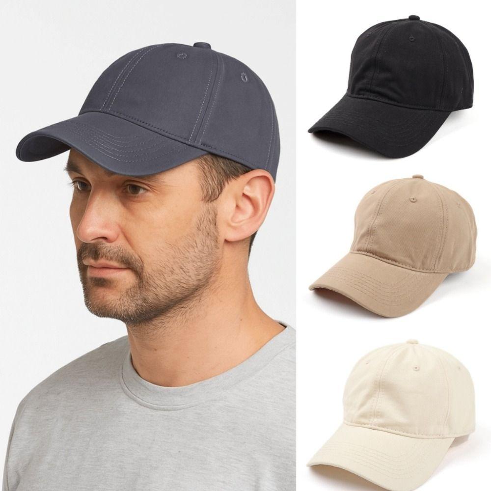 Simple Unisex Solid Color Cap Cotton Sports Sunshade Hat Sun Hat Plain Baseball Cap  Outdoor