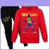 Cr7 Print Kinder Trui en Broek Set Met Zachte Katoenen Stof Voor Middelbare Scholieren