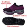 Womens Breathable Sports Shoes Smooth Platform Tennis Socks Sneakers Lightweight Athletic Footwear