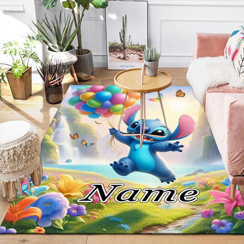 Custom 1Pc Stitch Balloons Fantasy World Rug Office Carpet Indoor Outdoor Entrance Doormat Nonslip Soft And Comfortable Living Room D291614