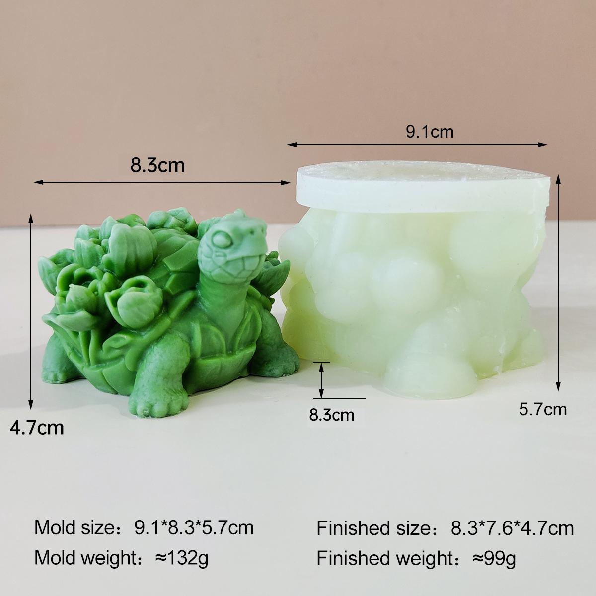 

3D Tulip Turtle Hive Silicone Candle Mold Handmade Aroma Plaster Resin Ornament Mould Soap Candle Making Supplies