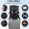 [AISFA] Backpack Men's Square Backpack Waterproof 17-inch PC Business Laptop USB Charging Port 30L Outdoor Travel Disaster Prevention