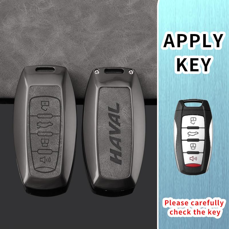 

Alloy Car Key Case Cover for Great Wall Haval Jolion 2022 H6 H7 H4 H9 F5 F7 F7X F7H H2S GMW Dargo Keychain Auto Accessories