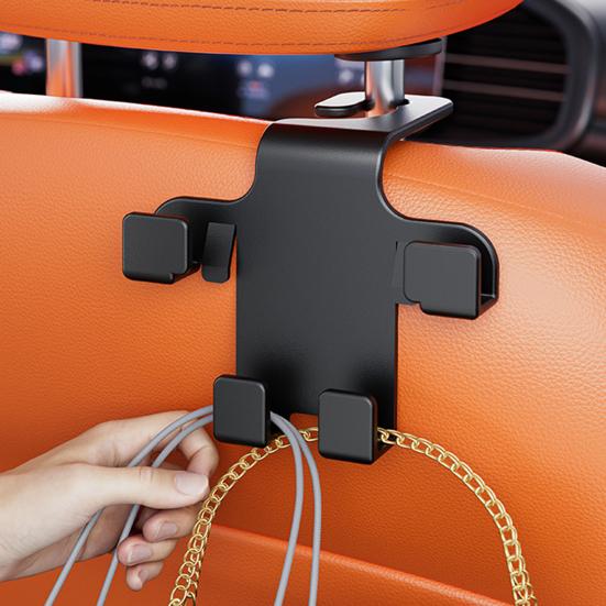 Yousheng Car Seat Back Hooks for Headrest, Multifunctional Hanging Organizer, Auto Interior Hook for Purse Bags Groceries