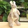 Non-Toxic Mother And Child Kangaroo Plush Toy Set 28Cm Cute Children'S Dolls Pillow Soft Rag Doll Birthday Gift For Kids
