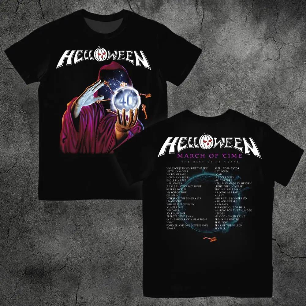 The 2026 Summer Bestseller The Metal Band Helloweens Retro Casual Shortsleeved Tshirt for Unisex Is A Loose and Breathable Top