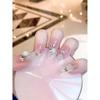 Original Handcrafted Ice Sealed Rose Nail Stickers With Beautiful Glass-like Effect