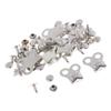 20x hebilla de cierre de cordones clips para cordones de botas de senderismo botas de trekking