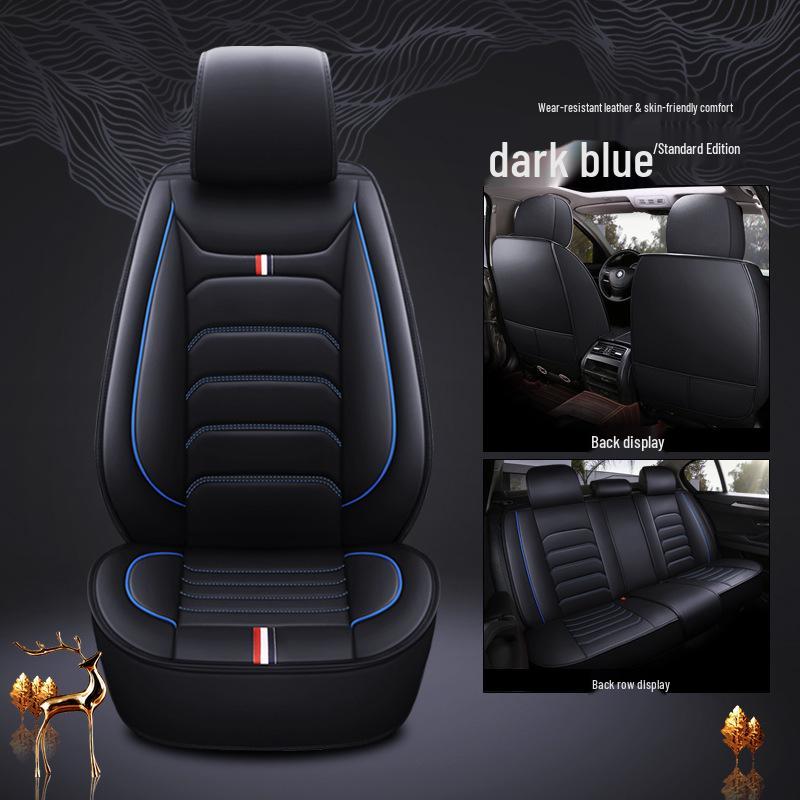 Universal Leather Car Seat Covers – Full Coverage, All-Season Cushions Single Seat