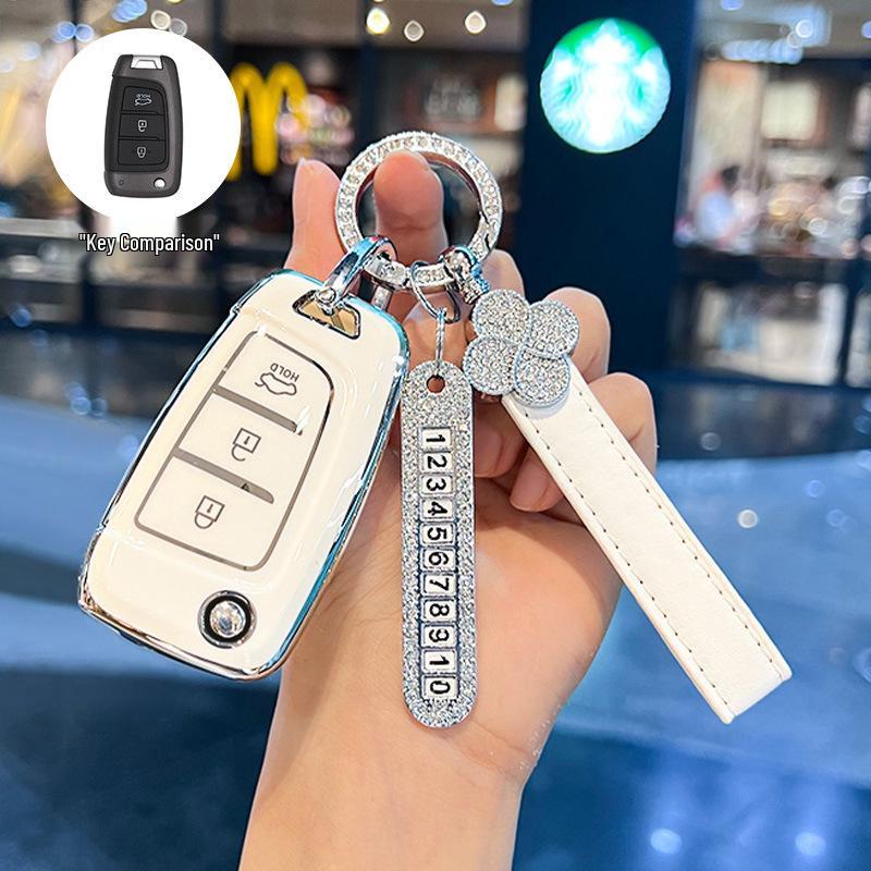 Kompatibel mit 20 Modellen: Schlüsselabdeckung für Beijing Hyundai New Elantra, Verna, ix25, Mistra, ix35 - Schutzschale Schnalle