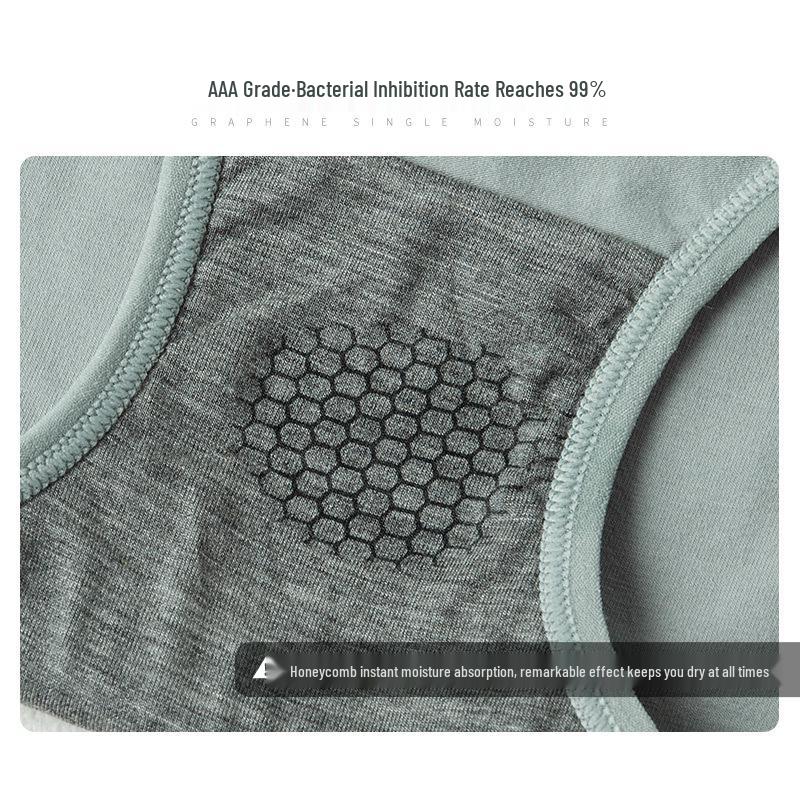 Four Seasons Mei Ya High Waist Cotton Women's Panties - Antibacterial Crotch, Hip Lifting, Abdomen Shaping Triangle Design.