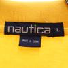 Nautica 90s Old Short Sleeve Polo Shirt L Yellow Women Used