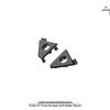 Front Bumper Grille Radar Mount for 2024+ Porsche Taycan 9J1.2 Turbo GT