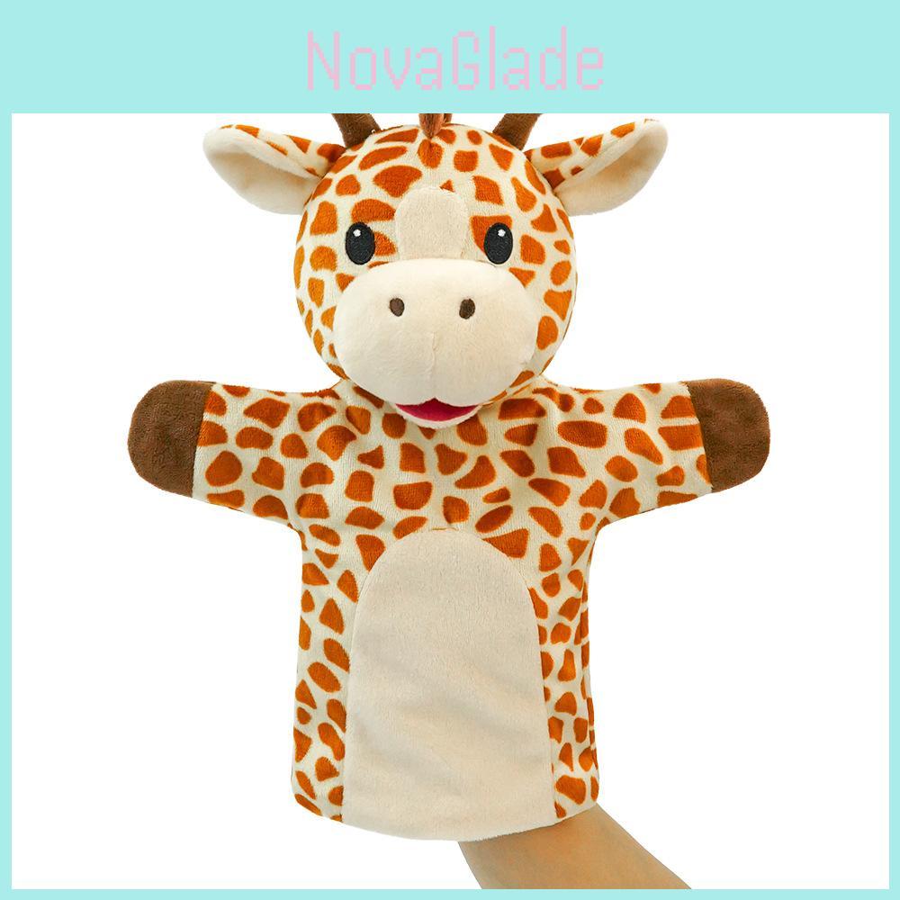 Hand Puppet Toy For Kids With Plush Animal Design Soft Watermelon Microfiber For Educational Play