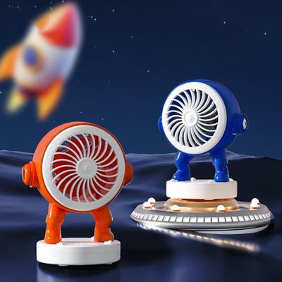 Yousheng Astronaut Desk Fan 500mAh USB Rechargeable Summer Cooling Fan Quiet Portable Office Bedroom Outdoor Travel Mini Personal