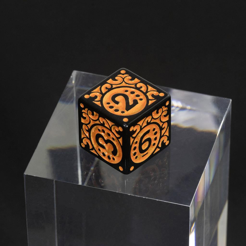 DND Würfel Mehrseitiges Würfelset 7-teilig Texturen Muster Würfel für DNDGame RPG Brettspiel Zubehör Hobbys Urlaubsgeschenk