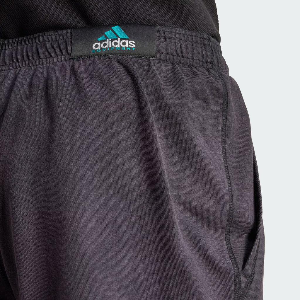 Adidas Originals Ss25 EqT Markenlogo Einfarbig Bequem Vielseitig Lässige Shorts Herrenshorts Schwarz JD0655