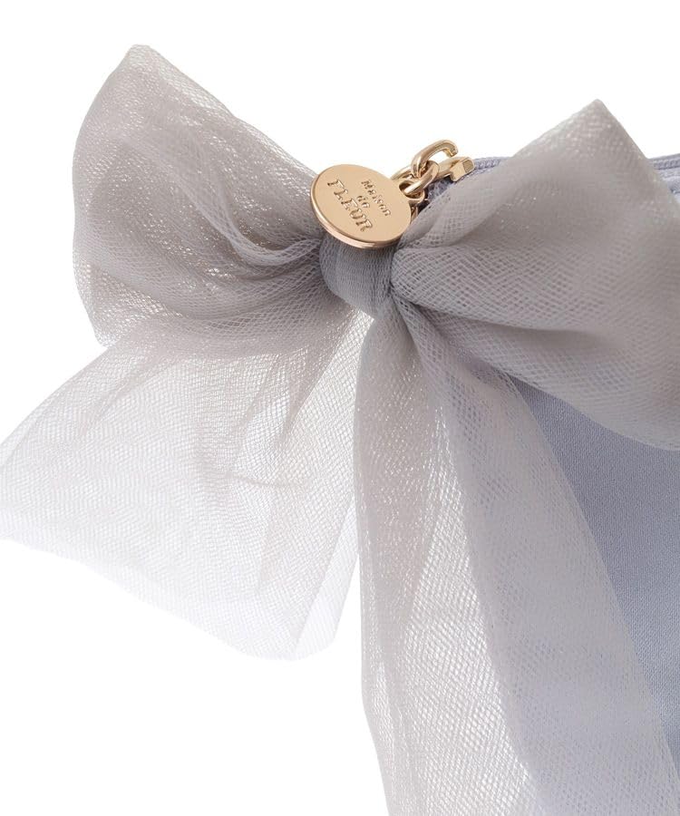 de Pouches and drawstring bags EC exclusive rhinestone pouch for grayish blue [Maison Fleur] women,
