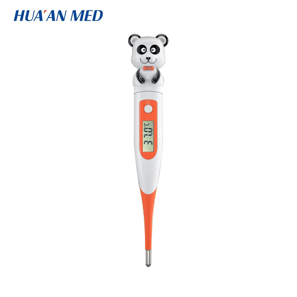 HUAAN Cartoon Puppy Panda Duck Clinical Medical Digital Strip Thermometer for Kids
