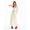 High Waist Calf-Length Denim Pants Women'S Retro Washed Harajuku Wide Leg Jeans Casual Loose Y2K Streetwear Mid Long Denim Jeans