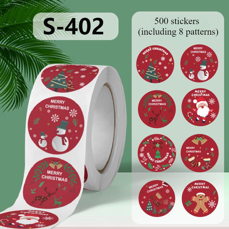 

500 шт. Веселые рождественские наклейки, мультяшные детские рождественские подарки, этикетки, наклейки, упаковка для выпечки, конверты, канцелярские принадлежности, украшения 1inch-2.5CM