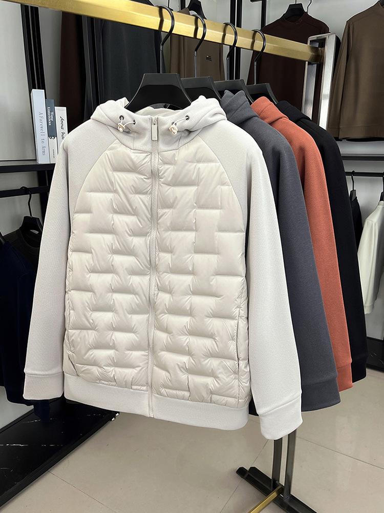 Herren Trendy Leichte Kapuzen-Daunenjacke - Wintermode 2025, Vielseitig & Warm