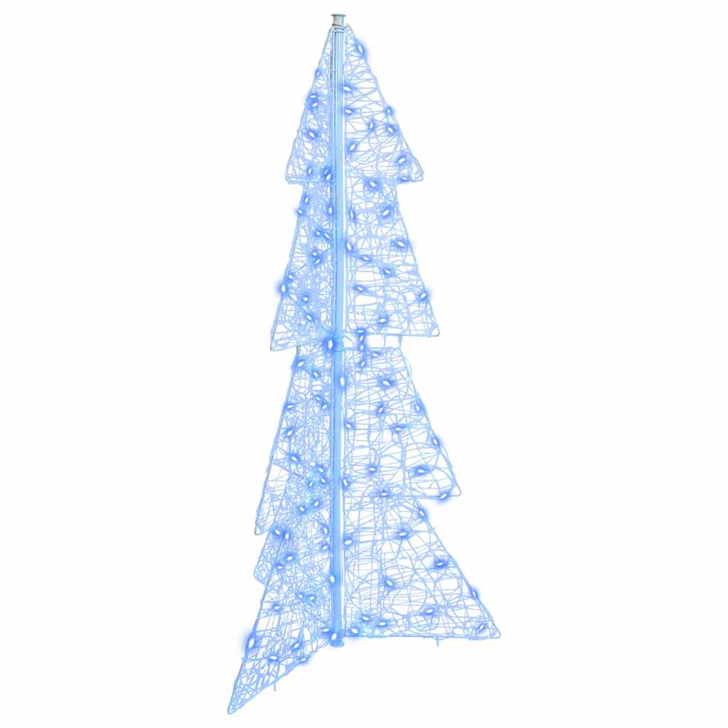 Christmas Tree with 100 LEDs Blue 120 cm Acrylic