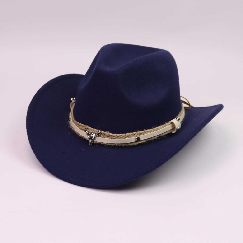New European and American Western Cowboy Hat Accessory Hat Belt DIY Men's and Women's Hats Tibetan Riding Hat Jazz Hat
